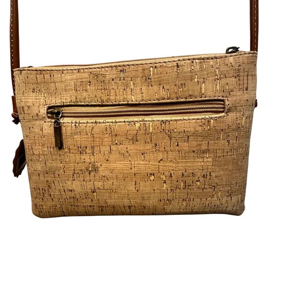 Cork Crossbody Purse & Wallet Set Portugal Vegan Floral Lightweight Travel Boho - Picture 8 of 16